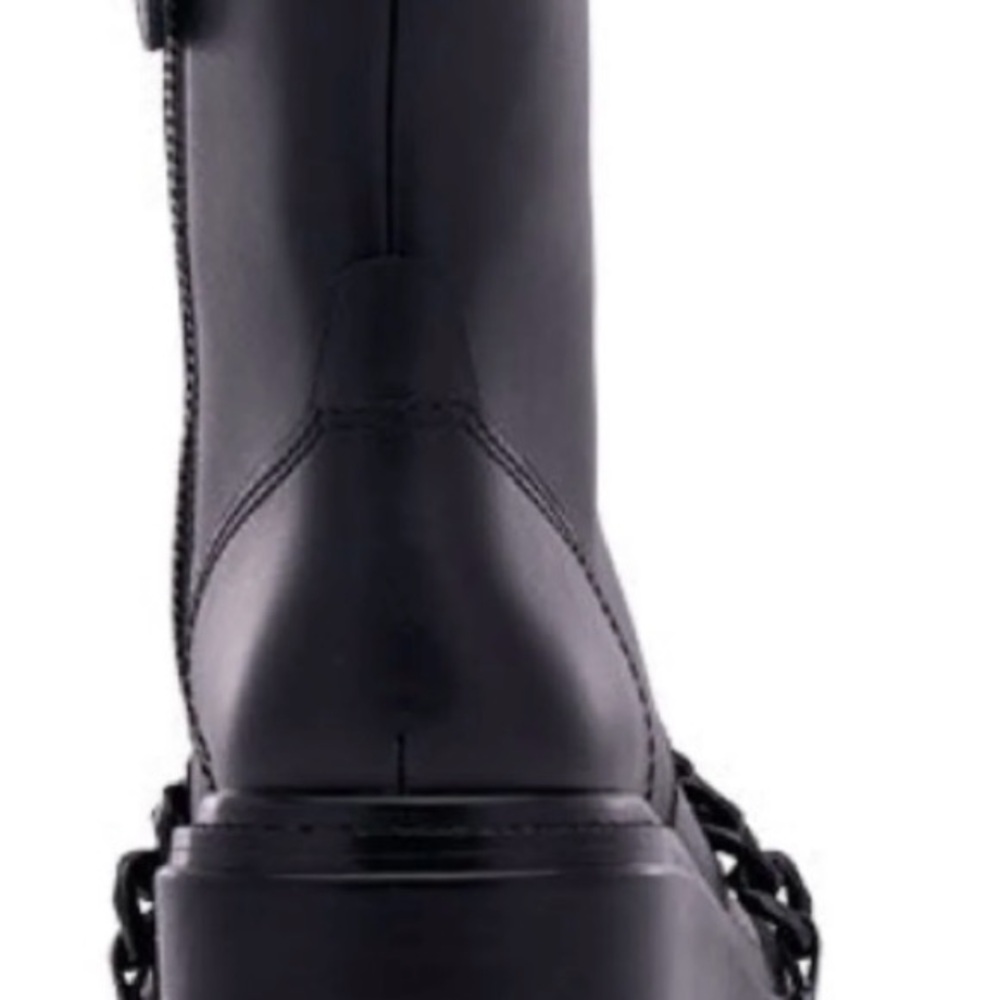 D’Amelio Black leather platform boots with a punk vibe - Picture 6 of 9